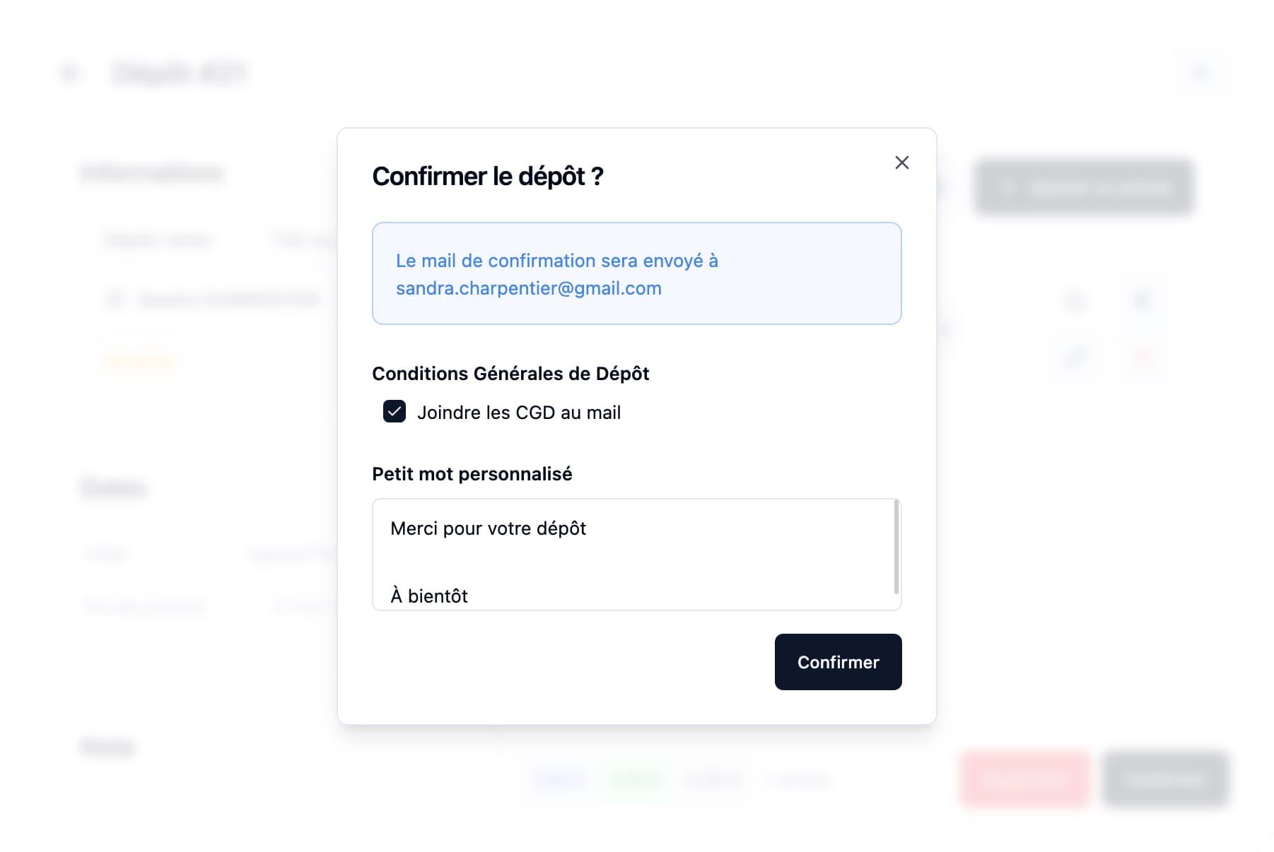 Tenez vos déposants au courant