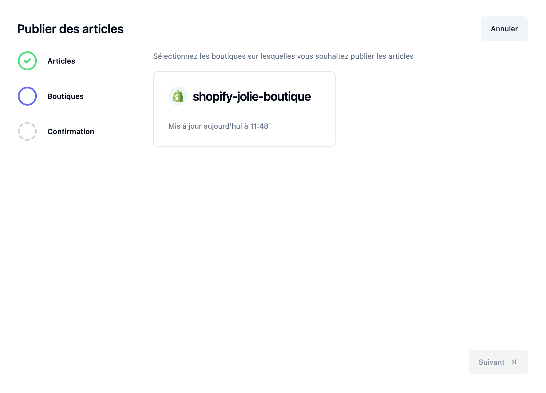 Synchronisez votre stock avec votre site e-commerce